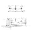 Ava - Mid Century Sofa - Dark Gray - Image 16