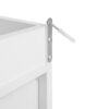 Wardrobe With 3 Drawers High Wardrobe Armoire With Rattan For Living Room Organizer - White - Image 18