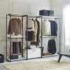 Fiona - Wood And Metal Walk In Closet With Shelf Melamine - White - Image 6