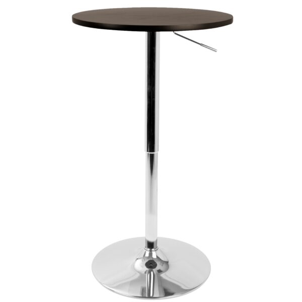 Adjustable Contemporary Bar Table - Brown