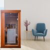 1 Person Far Infrared Standard Indoor Sauna Room - Red Cedar - Image 4