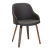 Bacci - Mid-Century Modern Dining / Chair (Set of 2) - Walnut / Brown - Image 2
