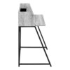 Computer Desk For Home Office, Laptop, Storage Shelves - Gray - Image 3