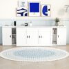 Queen Size Murphy Bed With Shelves, Cabinets And USB Ports - White - Image 10