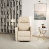 Harlow - Swivel Glider Recliner Chair - Ivory - Image 6