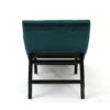 Elegant Tufted Chaise Lounge With Curved Design - Teal - Image 8