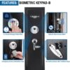 1 83 Cu Ft Biometric Rifle Safe - Black - Image 9