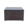 11 Piece Patio Wicker Conversation Set, 10 Seater Patio Sectional Set With 3 Storage Box Under Seat - Brown / White - Image 10