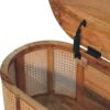 Larrisa - Rounded Lid Up Blanket Box - Oak - Image 9