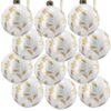 Christmas Ball Ornaments, Decorative Hanging Ball Christmas Tree Ornaments For Holiday Party Decorations (Set of 12) - White - Image 2