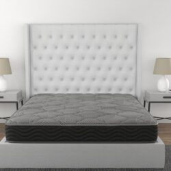 CS Hybrid - 8" Full Pocket Coil Mattress - Black / Gray