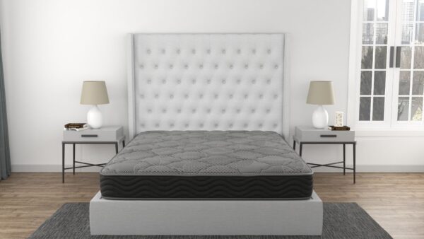 CS Hybrid - 8" Full Pocket Coil Mattress - Black / Gray