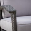 Honolulu - Modern 4 Pieces Wicker Seating Set - Gray - Image 2