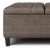 Harrison - Coffee Table Storage Ottoman - Mink Brown - Image 5