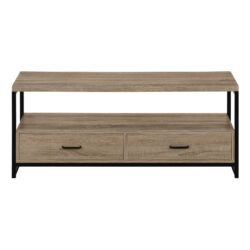 TV Stand, Console, Media Entertainment Center, Storage Drawers, Living Room, Bedroom, Contemporary, Modern - Taupe