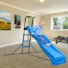 Xsl003 2.2M Kids Plastic Slide Indoor Freestanding Playground Equipment Children Plastic Slide Kids Indoor Slide - Blue - Image 2