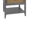 2 Drawer Side Table - Natural Rattan - End Table - Suitable For Bedroom, Living Room, Or Study - Gray - Image 16