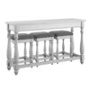 Mariano - Sofa Table With Three Stools - Gray - Image 5