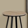 Accent Table, Side, Round Contemporary & Modern - Taupe - Image 2