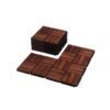 Acacia Wood Interlocking Deck Tiles Checker Pattern, 30 Piece Square Acacia Hardwood Outdoor Flooring For Patio, Bancony, Pool Side - Brown - Image 39