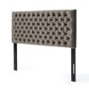 Annecy - Contemporary Upholstered Full / Queen Fabric Headboard - Gray - Image 10