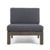 Oana - Contemporary 3 Piece Sofa Set With Water Resistant Cushions - Dark Gray - Image 9