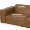 Rex - 2 Seater Sofa And Ottoman - Brown - Image 17