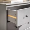 Classic 4 Drawer Solid Wood Dresser - Gray - Image 4