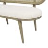 Havana - Cane Upholstered Bench Settee - Ivory White - Image 6