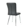 Modern Dining Chair (Set of 4) With Cloth Upholstery And Electroplated Metal Legs - Charcoal Gray - Image 11