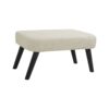 3 In 1 Foldable Linen Chaise Lounge With Adjustable Backrest Footrest & Detachable Pillow Convertible Chair Bed Accent Chair Small Space Sofa Bed For Living Room Bedroom And Office - Beige - Image 8
