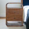 Curve 2 Drawer Nightstand - Brown - Image 9