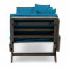 Ottavio - Convertible Sofa Daybed With Water Resistant Cushions - Gray / Teal - Image 9