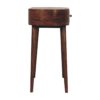 Rounded Small Console Table - Walnut - Image 3