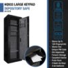 9.33 Cubic Ft Biometric Keypad Rifle Safe - Black - Image 7