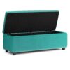 Hamilton - Storage Ottoman - Aqua Blue - Image 2