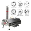 Portable Hard Wood Pellet Pizza Oven, Outdoor Cooking Pizza Maker, Countertop Pizza Oven - Black - Image 12