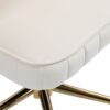 Modern Home Office Desk Chair With Wheels, Swivel, Height Adjustable - Beige - Image 25