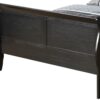 King Bed Panel Sleigh - Black - Image 3