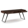 Lowry - Large Desk - Distressed Charcoal Brown - Image 2