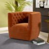 Delaney - Swivel Chair - Burnt Orange - Image 12
