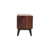 Bench With Mud Linen Seat Pad - Walnut - Image 3