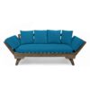 Ottavio - Convertible Sofa Daybed With Water Resistant Cushions - Gray / Teal - Image 10