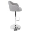 Daniella - Contemporary Adjustable Barstool With Swivel - Light Gray - Image 2