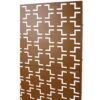 Outdoor & Indoor Freestanding Decorative Privacy Screen For Deck Balcony Patio, Metal Privacy Screen - Brown - Image 10