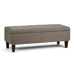 Monroe - Storage Ottoman - Fawn Brown