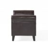 Hayes Contemporary Armed Storage Bench With Button Tufting - Brown - Image 10
