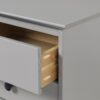 Classic Solid Wood 3 Drawer Nightstand - Gray - Image 5