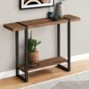 Accent Console Table For Entryway, Contemporary & Modern - Brown - Image 9