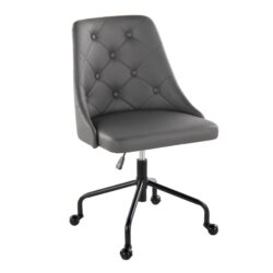 Marche - Contemporary Adjustable Office Chair With Casters - Black / Gray